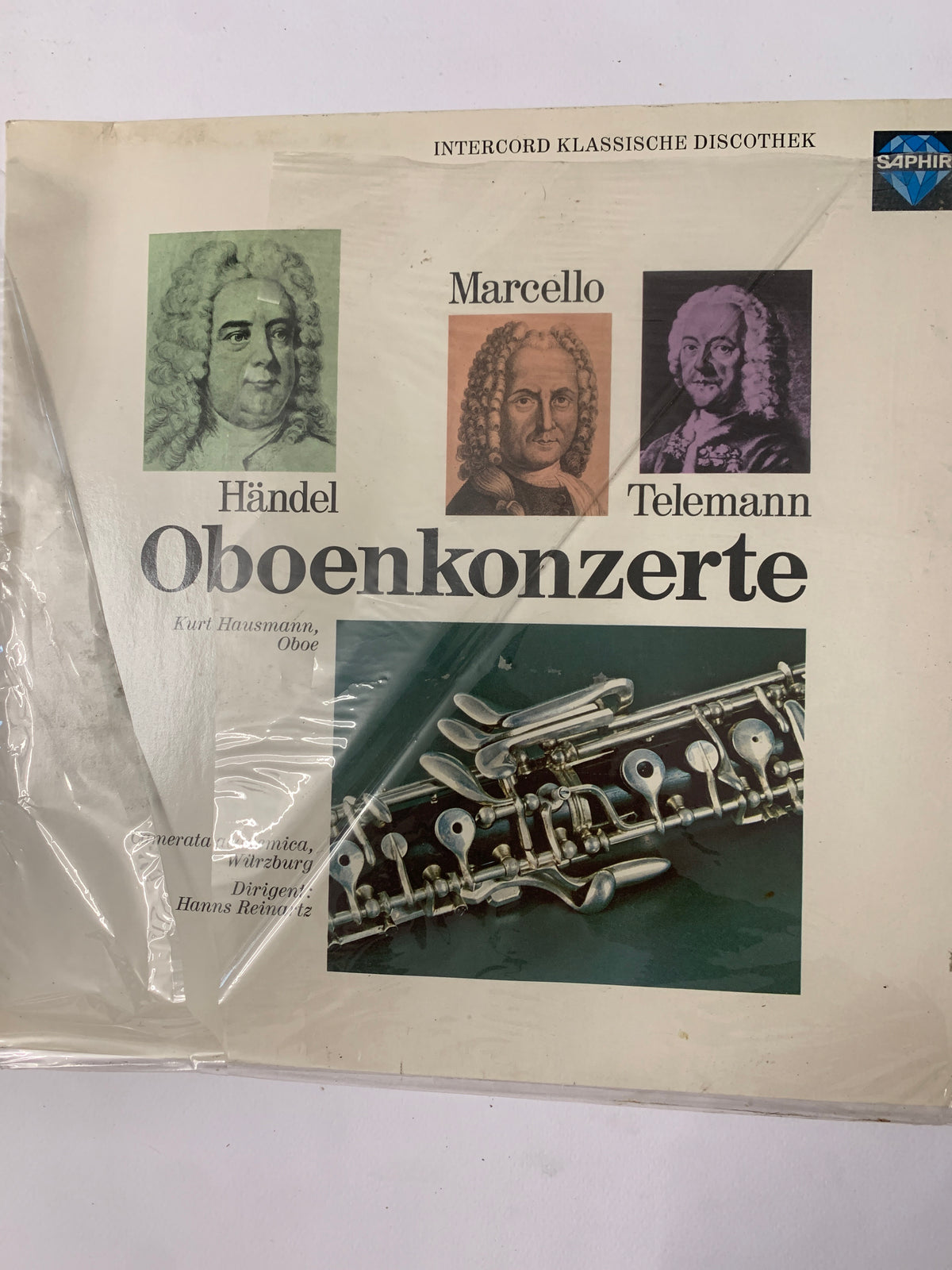 Vinile LP - Händel, Marcello, Telemann: Oboenkonzerte - Kurt Hausmann, Oboe - Saphir Intercord