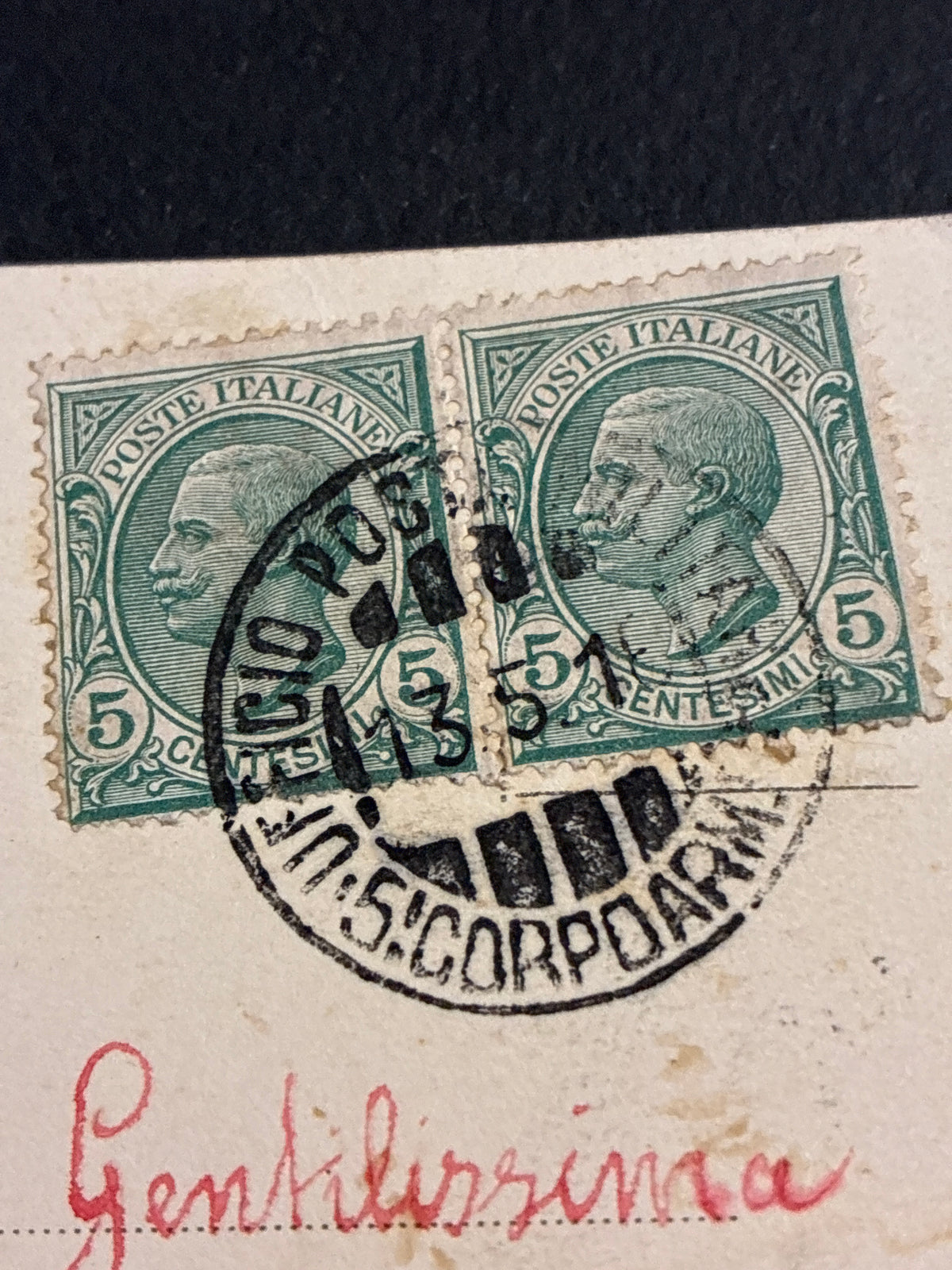 Rara Cartolina WW1 S. Giorgio di Perlena 1916 - 7° Alpini Battaglione Val Berico da Zona di Guerra