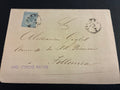 Storia postale del Regno d'Italia busta da Livorno a Follonica del 1867 appartenuta alla collezione Batini