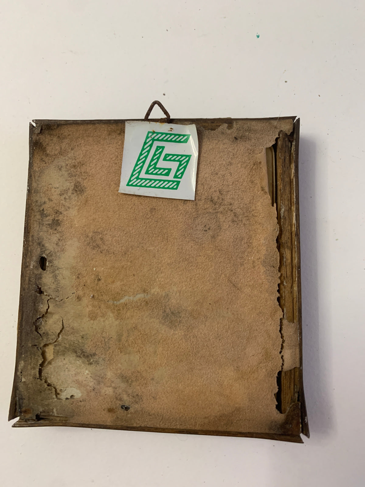 Quadro Vintage Roma Trinità dei Monti Stampa Incisa su Foglia Dorata con Cornice