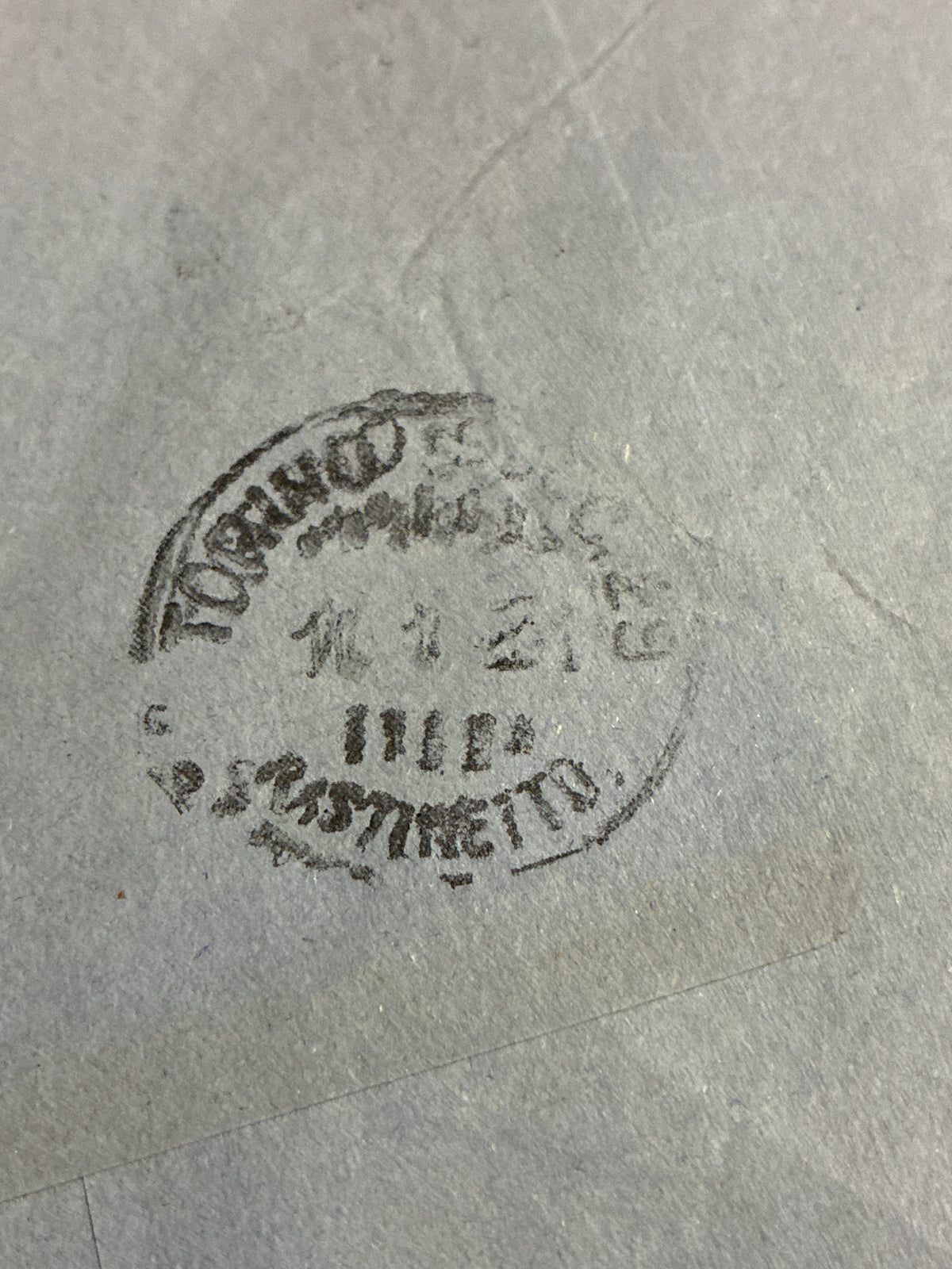 RARA Busta del dicembre 1930 da Leptis Magna (Tripolitania) a Torino, affrancata in perfetta tariffa di primo porto con francobolli coloniali da 75c. e 15c. "Bimillenario di Virgilio" con dicitura Tripolitania