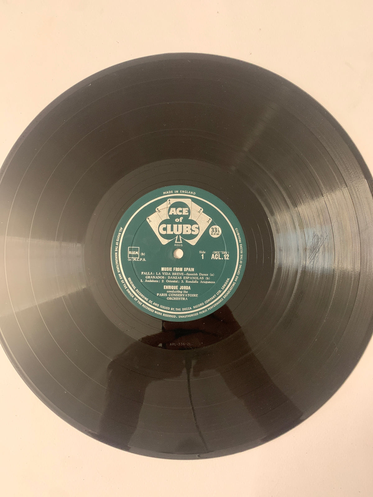 Music From Spain (Decca / Ace of Clubs – ACL 12)