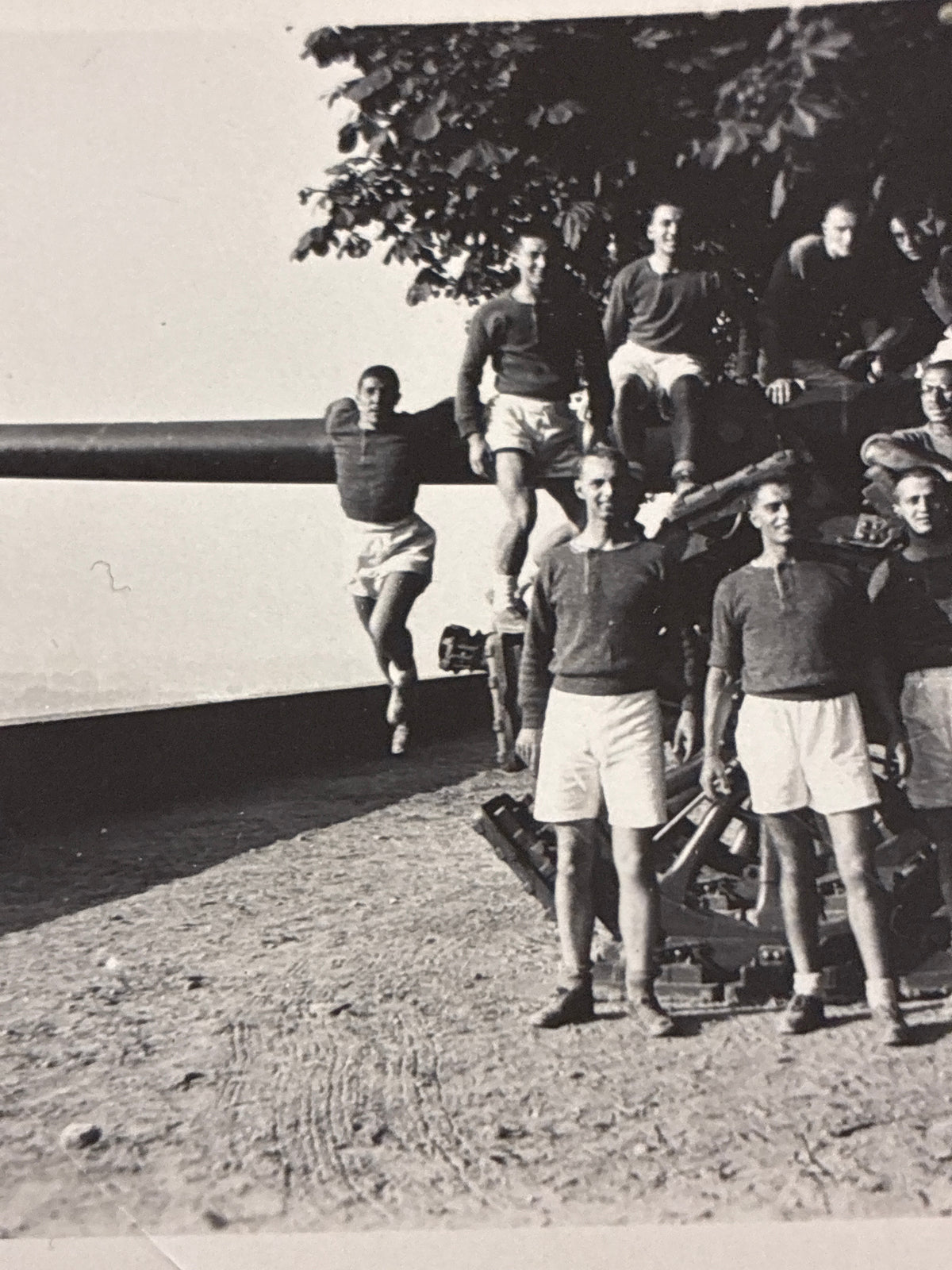 Artiglieria Regio Esercito Fotografia Epoca 1940 circa Militari in Tenuta Ginnica Archivio Dabalà