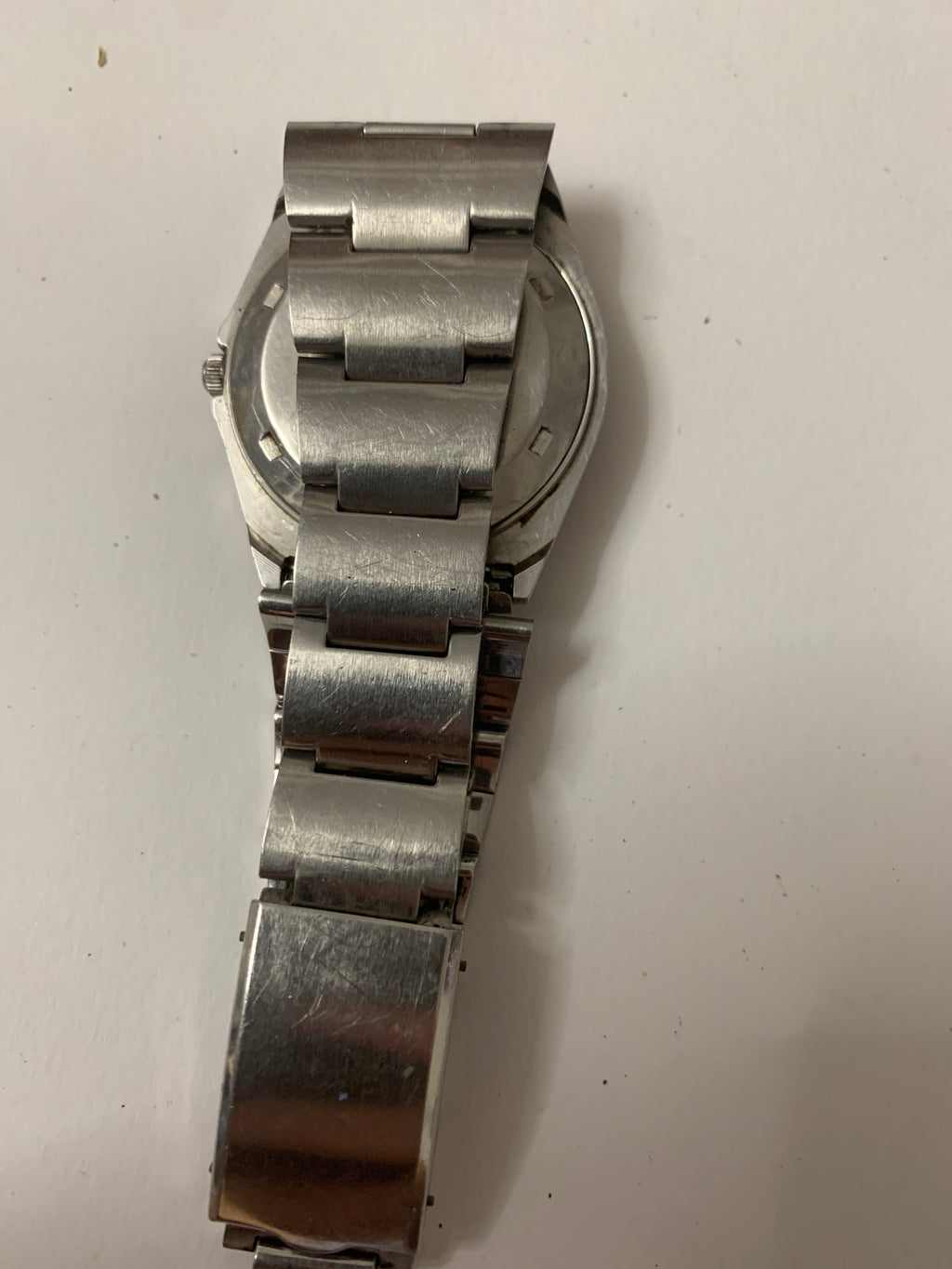 Orologio Vintage Citizen Seven Quartz Acciaio Quadrante Bianco Con Data