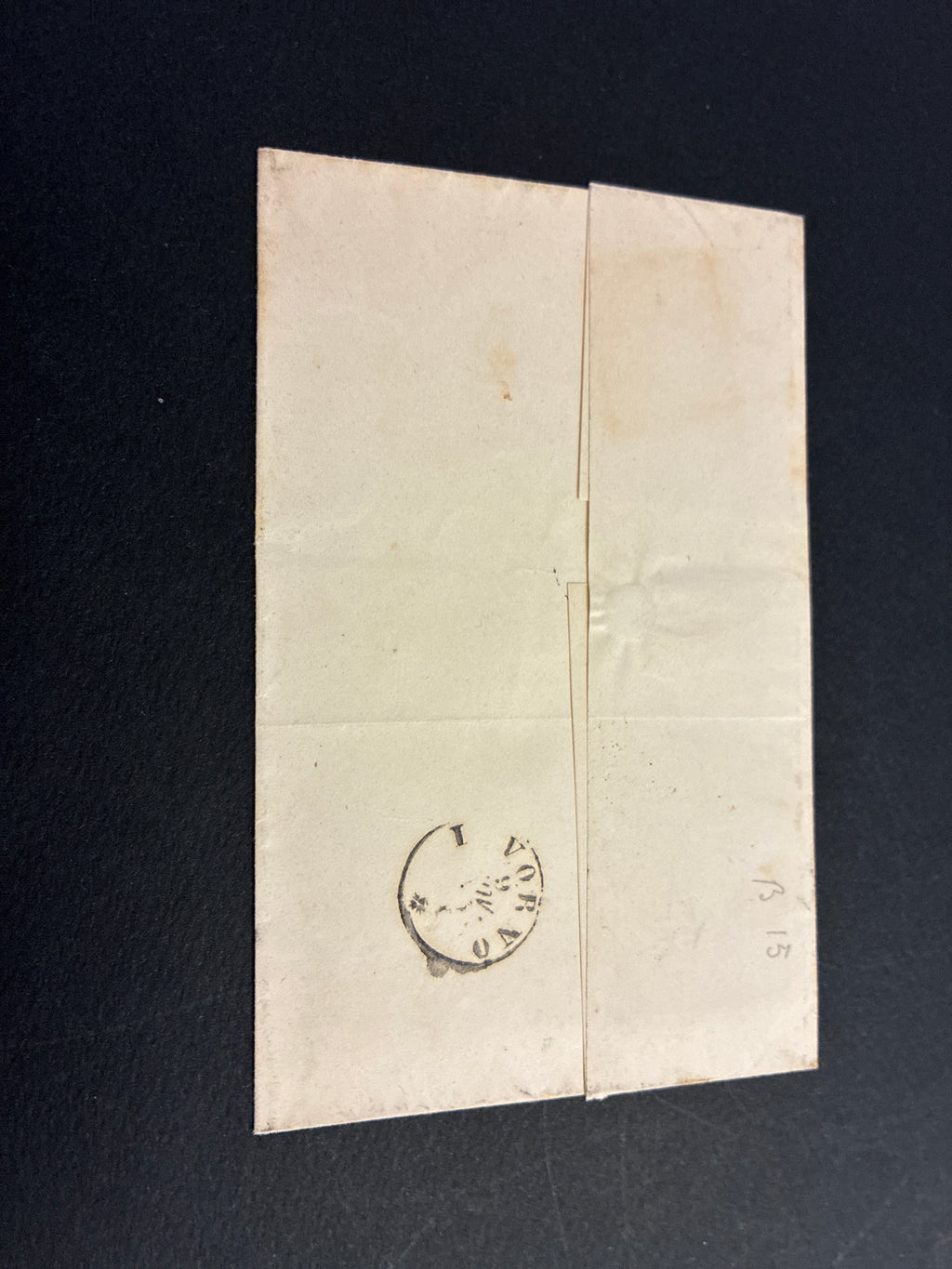 REGNO D'ITALIA 1863 - Lettera con 15 Centesimi Litografico II Tipo per Firenze
