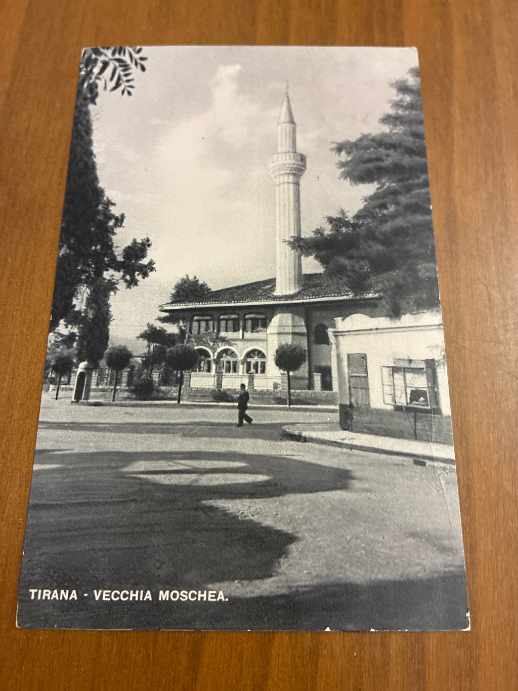 Albania Occupazione Italiana 1941 Cartolina da Tirana a Napoli Affrancata 5 Qind Vittorio Emanuele III Imperatore Era Fascista Anno XIX