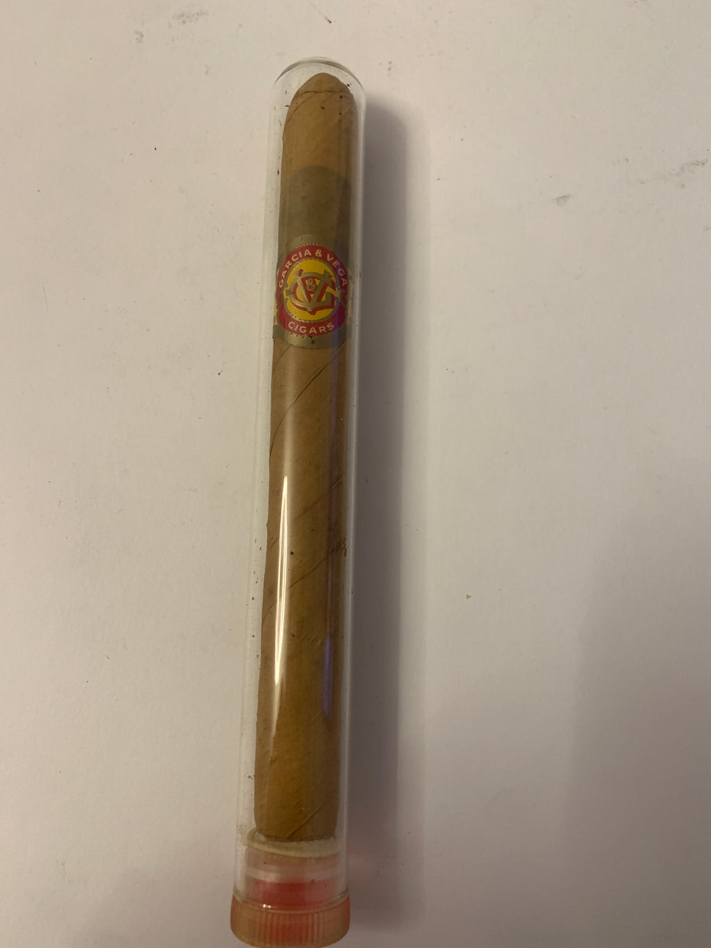 Sigaro vintage Garcia y Vega in tubo protettivo in plastica da collezione