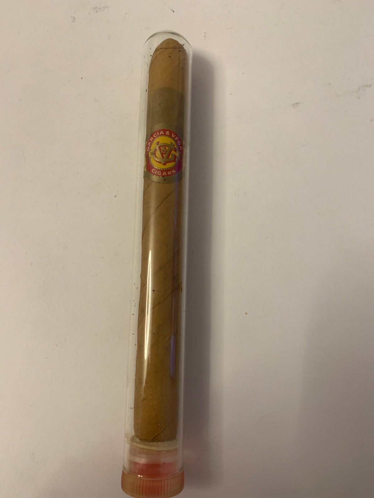 Sigaro vintage Garcia y Vega in tubo protettivo in plastica da collezione