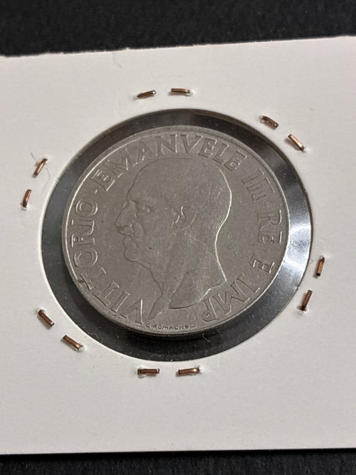 1 Lira 1940 Impero Vittorio Emanuele III Bordo Parzialmente Rigato