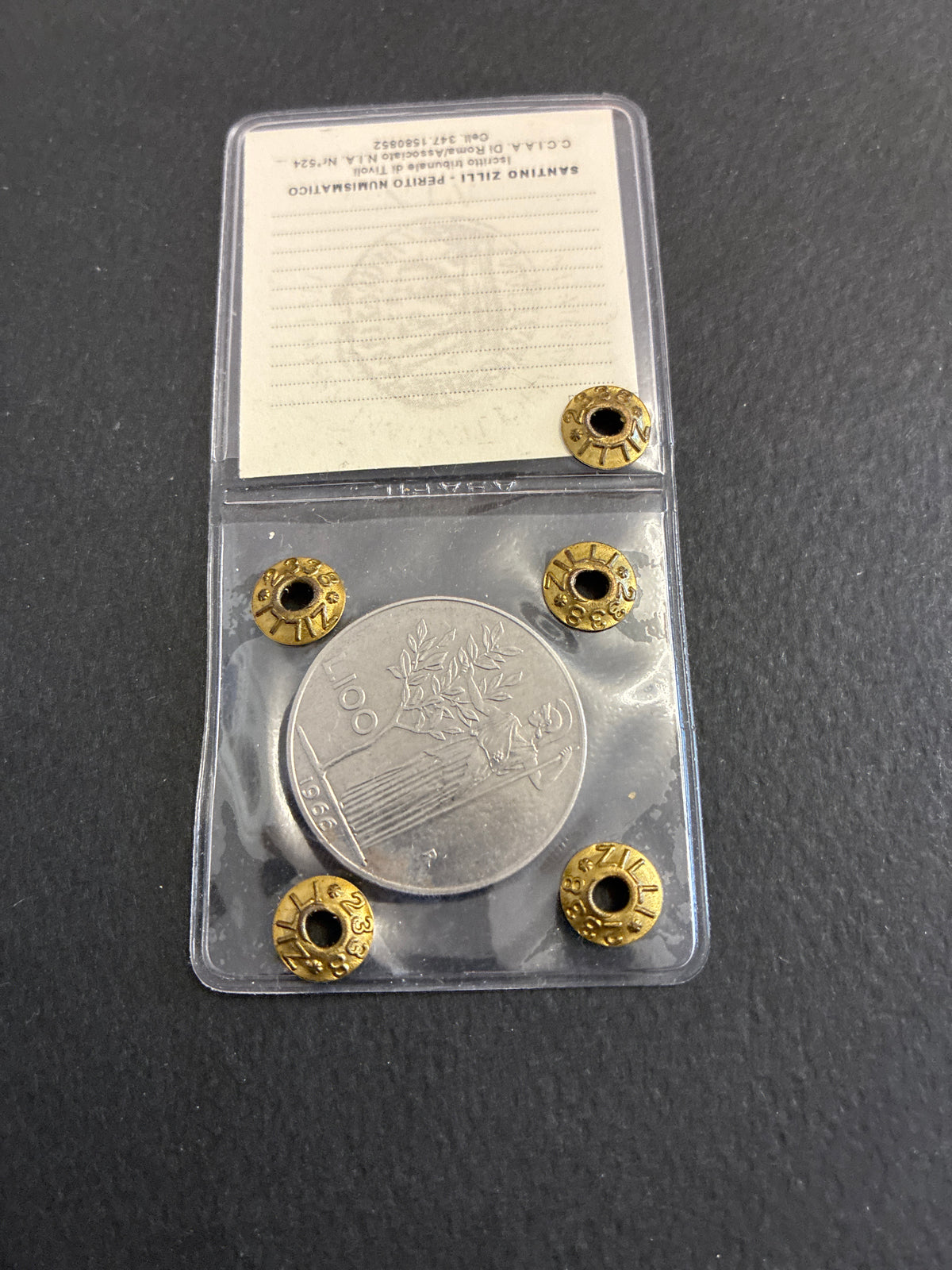 100 Lire 1966 Minerva Rara con Errore Asse Ruotato 35° Periziata SPL