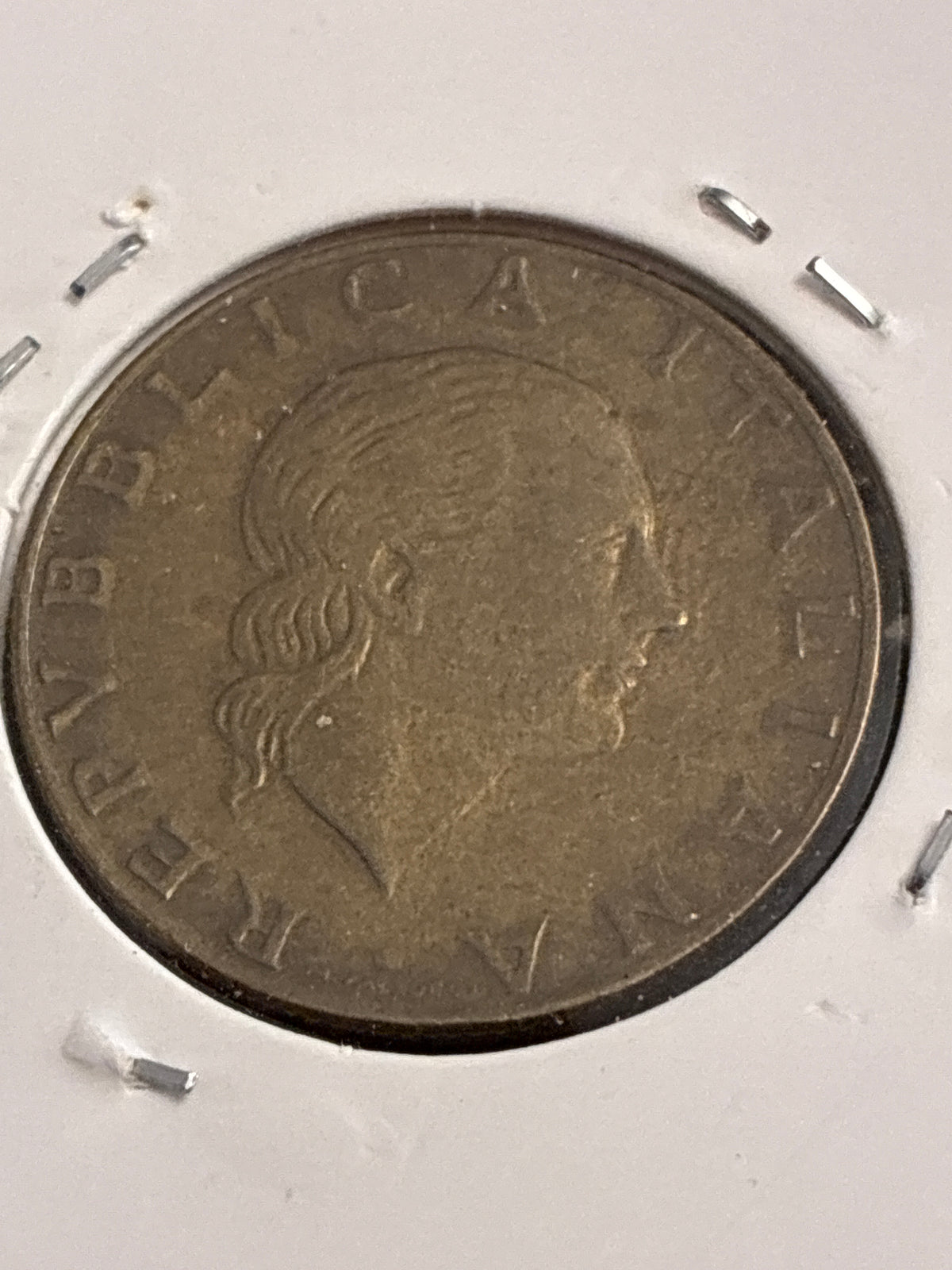 200 lire del 1993 Aeronautica Militare falso d'epoca con peso calante a 5,10 grammi