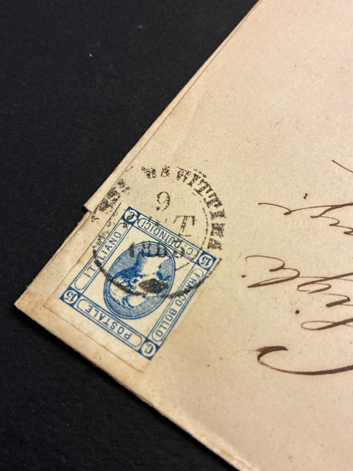 Lettera 1863 da Massa Marittima a Firenze Francobollo 15c II Tipo Ambulante Ferroviario e Ceralacca